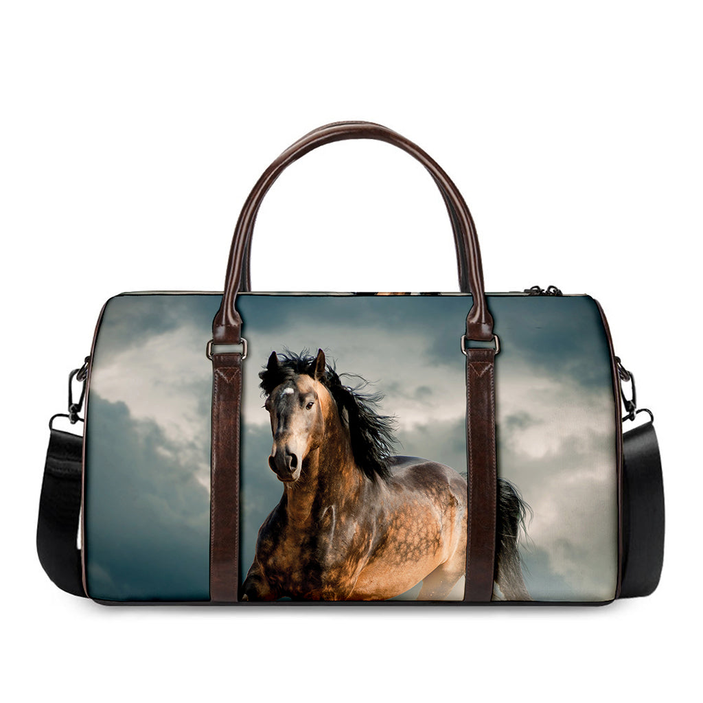 Running Wild Stallion Horse Print Duffle Bag