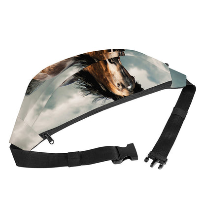 Running Wild Stallion Horse Print Fanny Pack