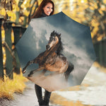 Running Wild Stallion Horse Print Foldable Umbrella