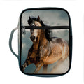 Running Wild Stallion Horse Print Front Pocket Bible Bag