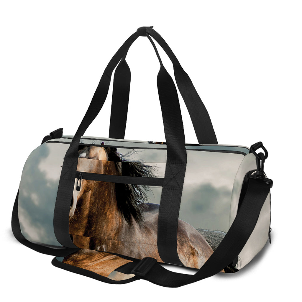 Running Wild Stallion Horse Print Gym Bag