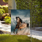 Running Wild Stallion Horse Print House Flag