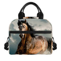 Running Wild Stallion Horse Print Insulated Lunch Bag