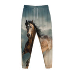 Running Wild Stallion Horse Print Jogger Pants