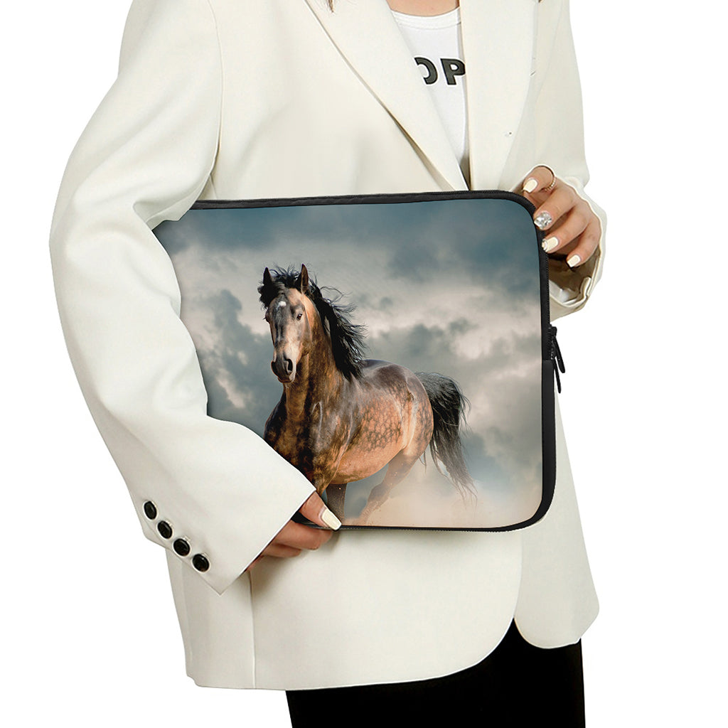 Running Wild Stallion Horse Print Laptop Sleeve