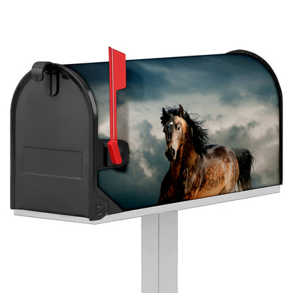 Running Wild Stallion Horse Print Mailbox Cover