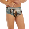 Running Wild Stallion Horse Print Men's Briefs