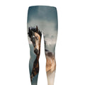 Running Wild Stallion Horse Print Men's Leggings