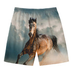Running Wild Stallion Horse Print Men's Swim Trunks
