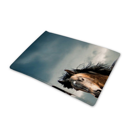 Running Wild Stallion Horse Print Pet Cooling Mat Cover