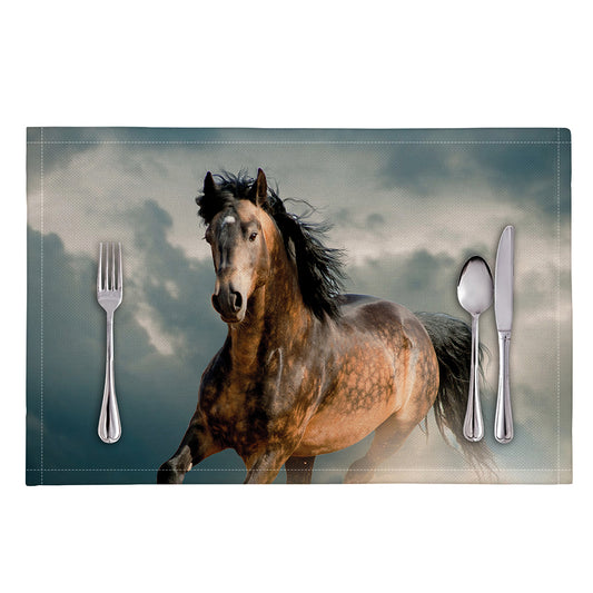 Running Wild Stallion Horse Print Placemat