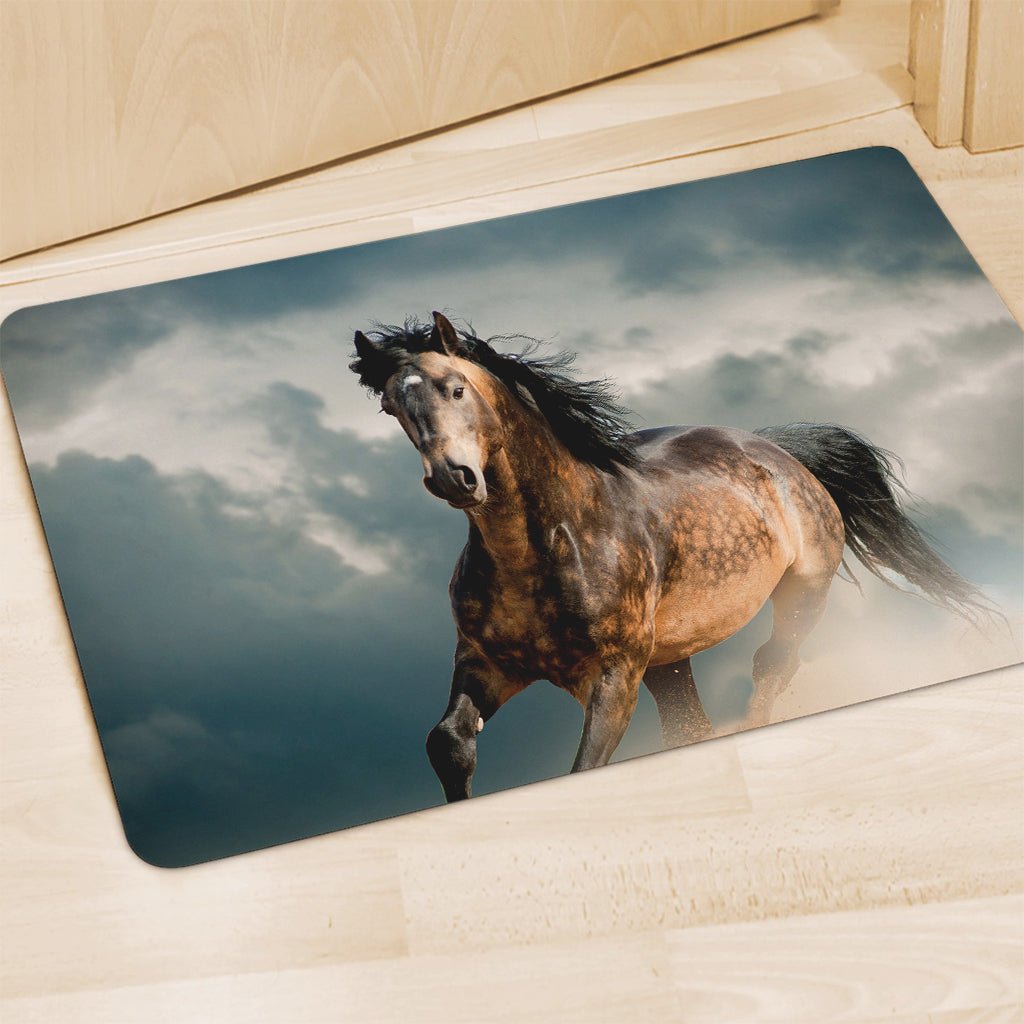Running Wild Stallion Horse Print Polyester Doormat