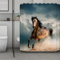 Running Wild Stallion Horse Print Polyester Shower Curtain