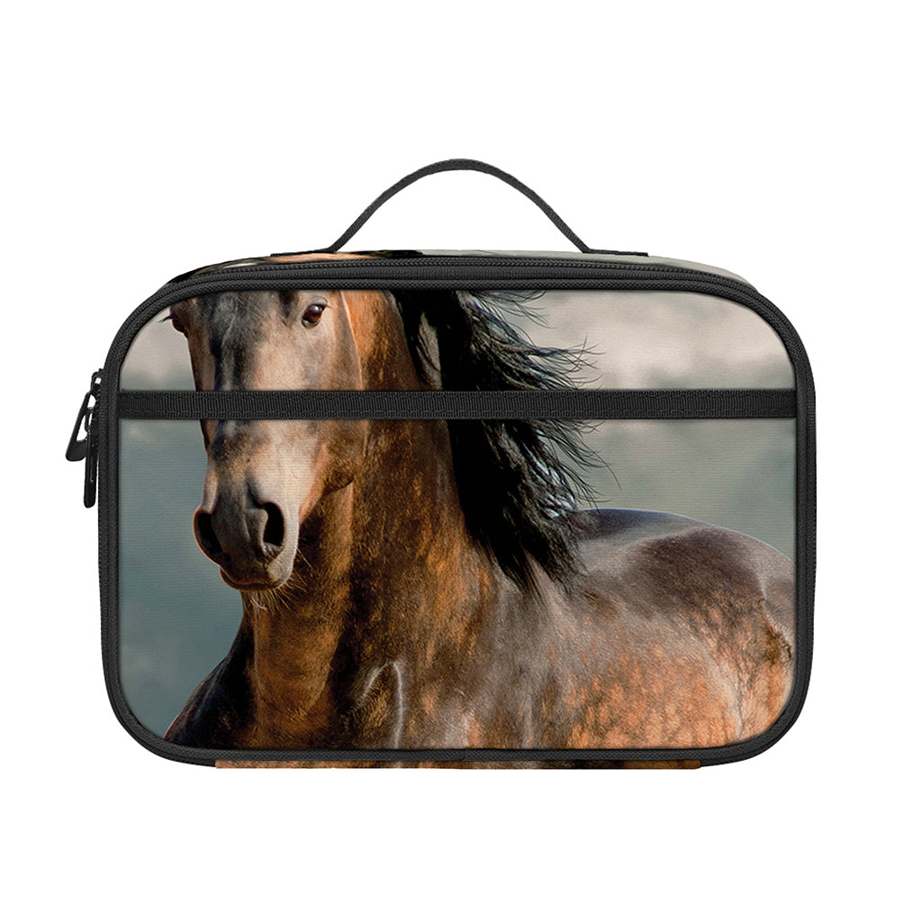 Running Wild Stallion Horse Print Portable Lunch Bag