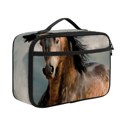 Running Wild Stallion Horse Print Portable Lunch Bag