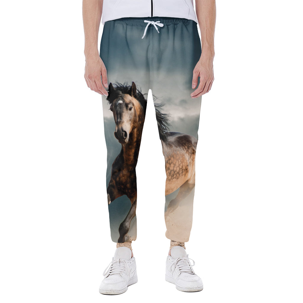 Running Wild Stallion Horse Print Scuba Joggers