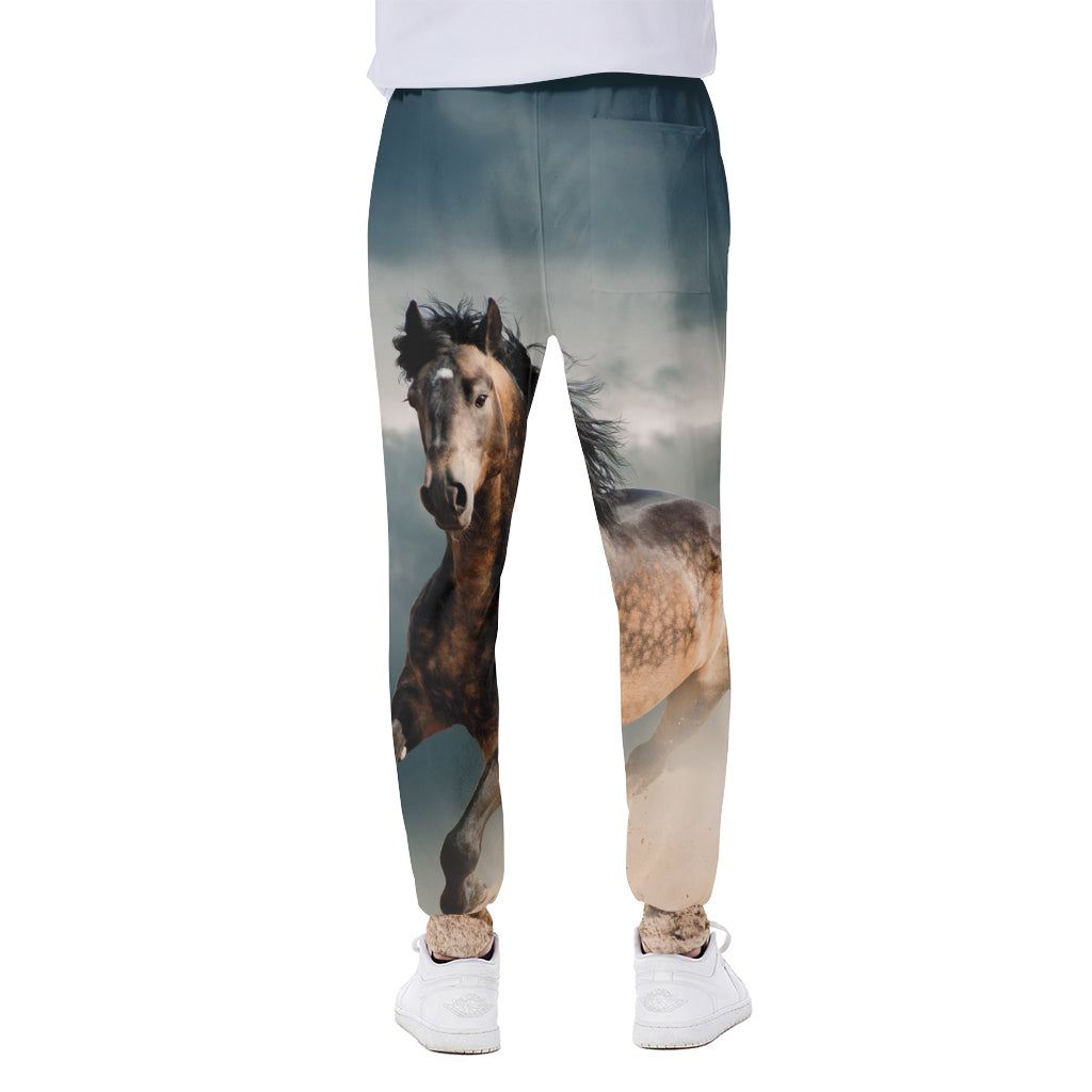 Running Wild Stallion Horse Print Scuba Joggers