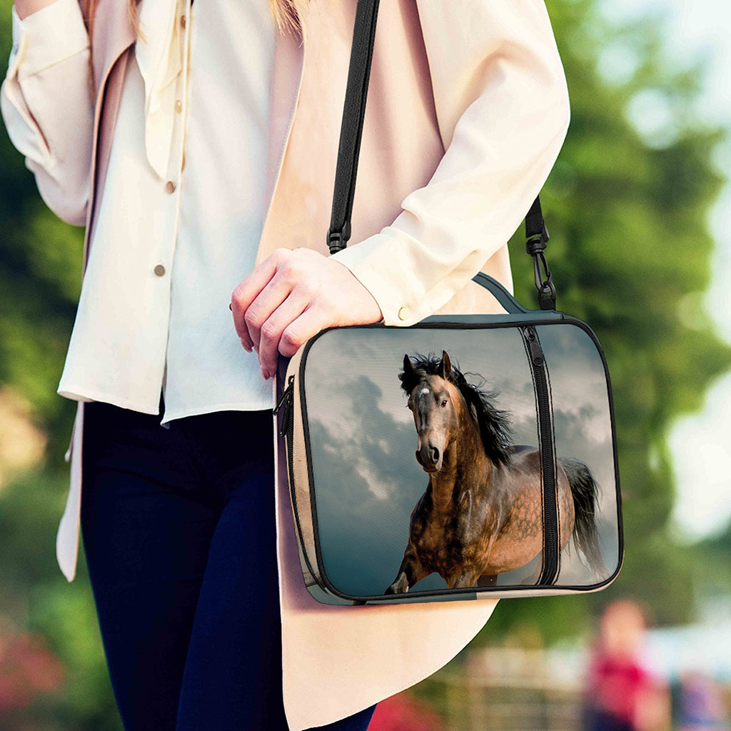 Running Wild Stallion Horse Print Shoulder Strap Bible Bag