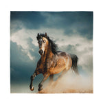 Running Wild Stallion Horse Print Silk Bandana