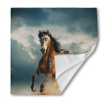 Running Wild Stallion Horse Print Silk Bandana