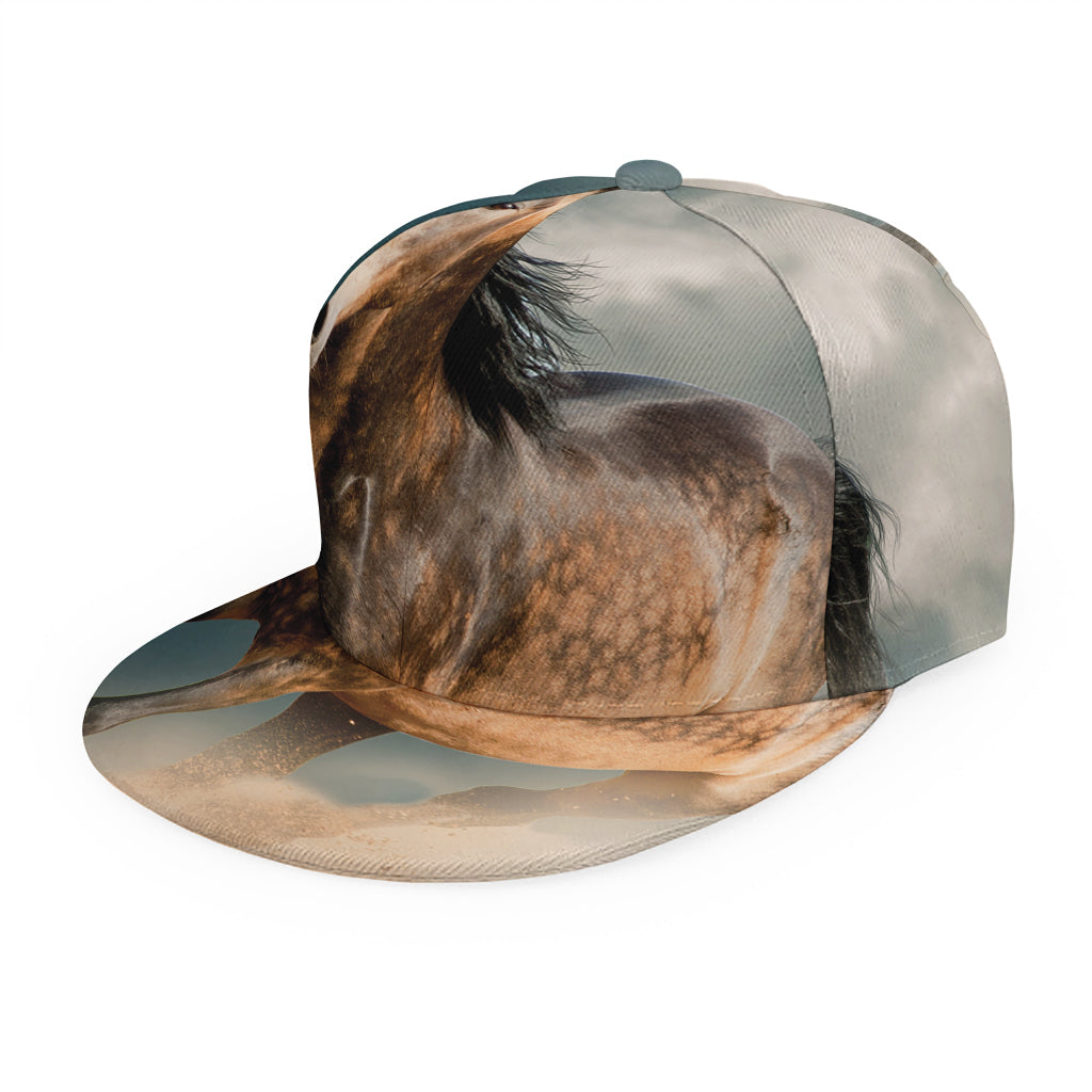 Running Wild Stallion Horse Print Snapback Cap