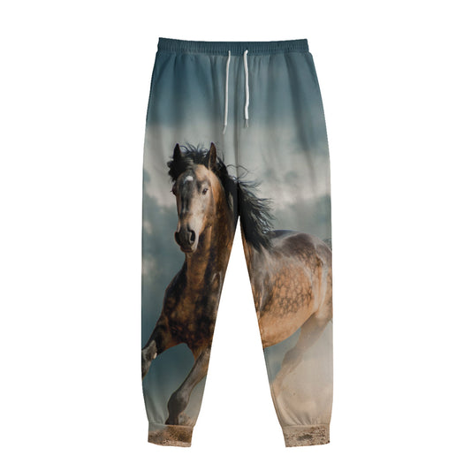 Running Wild Stallion Horse Print Sweatpants
