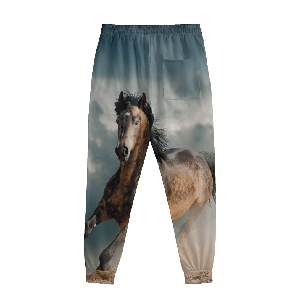 Running Wild Stallion Horse Print Sweatpants