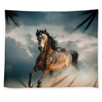 Running Wild Stallion Horse Print Tapestry