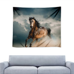 Running Wild Stallion Horse Print Tapestry