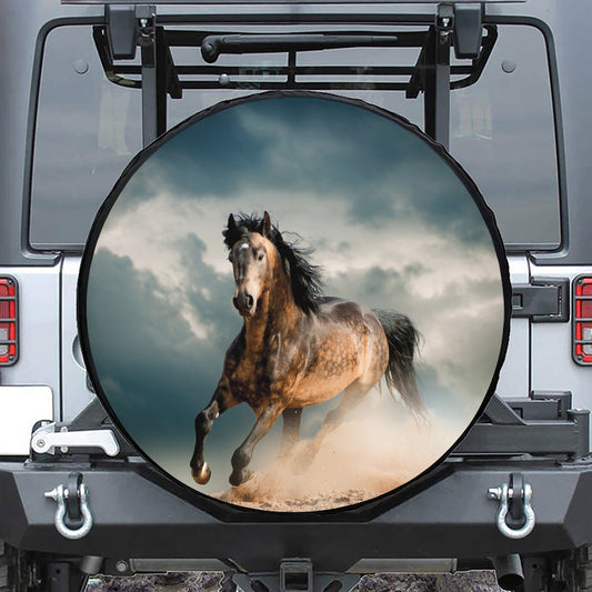 Running Wild Stallion Horse Print Tire Cover