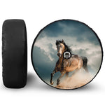 Running Wild Stallion Horse Print Tire Cover With Camera Hole