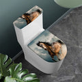 Running Wild Stallion Horse Print Toilet Lid And Tank Cover Set