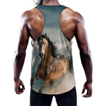 Running Wild Stallion Horse Print Training Tank Top