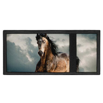 Running Wild Stallion Horse Print Trifold Wallet