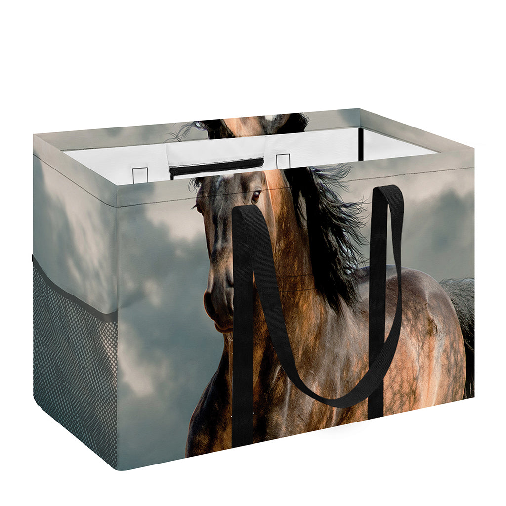 Running Wild Stallion Horse Print Utility Tote Bag