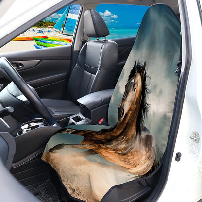 Running Wild Stallion Horse Print Waterproof Car Seat Cover
