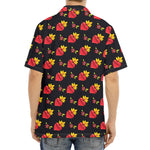 Sacred Heart Pattern Print Aloha Shirt