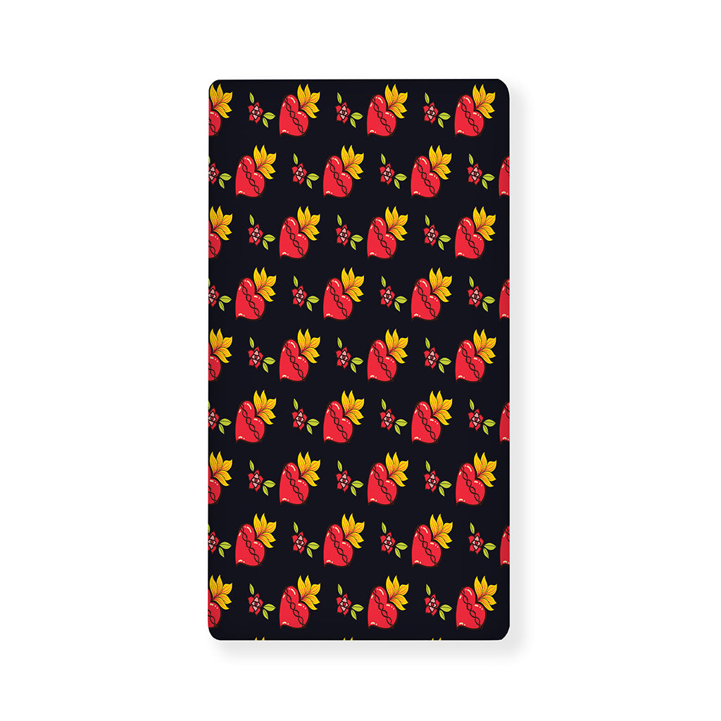 Sacred Heart Pattern Print Baby Crib Sheet