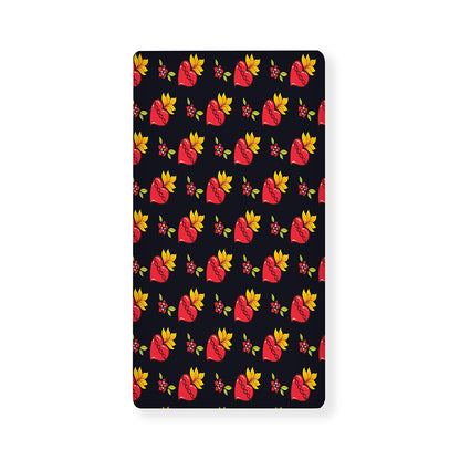 Sacred Heart Pattern Print Baby Crib Sheet
