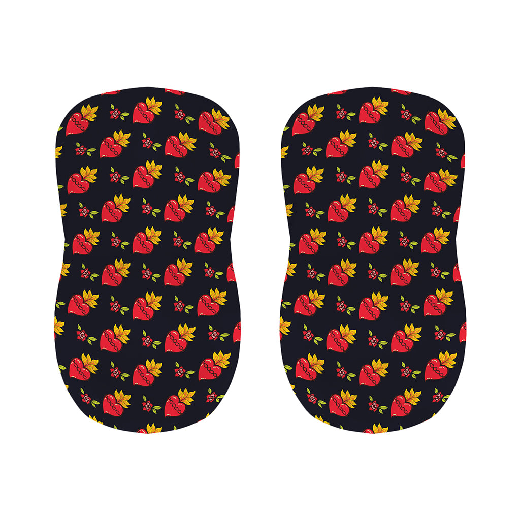 Sacred Heart Pattern Print Bar Stool Covers