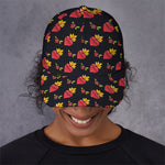 Sacred Heart Pattern Print Baseball Cap