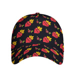 Sacred Heart Pattern Print Baseball Cap