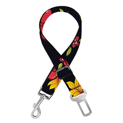 Sacred Heart Pattern Print Dog Seat Belt