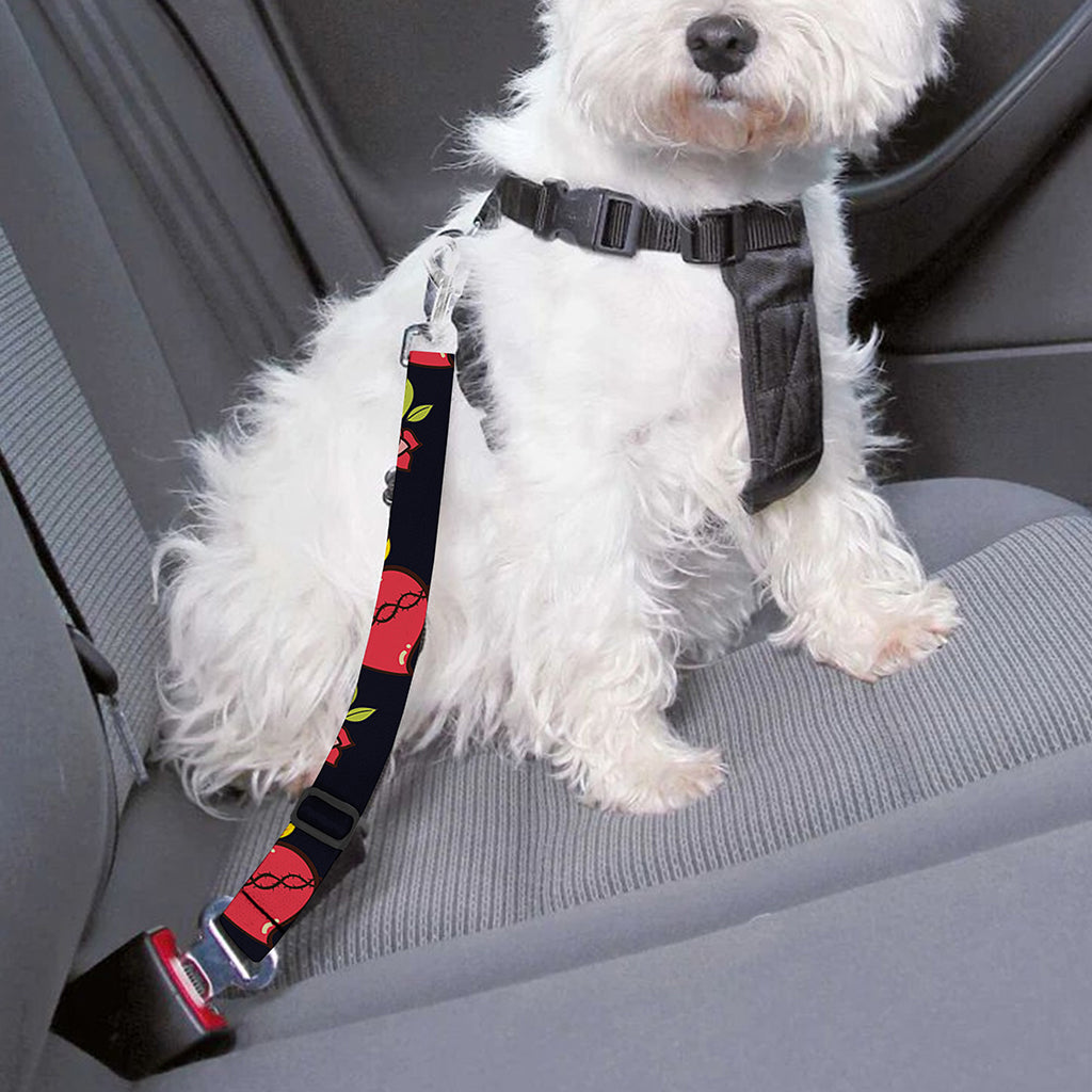 Sacred Heart Pattern Print Dog Seat Belt