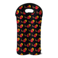 Sacred Heart Pattern Print Double Neoprene Wine Tote