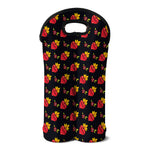 Sacred Heart Pattern Print Double Neoprene Wine Tote