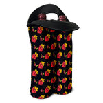 Sacred Heart Pattern Print Double Neoprene Wine Tote
