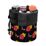 Sacred Heart Pattern Print Drawstring Makeup Bag