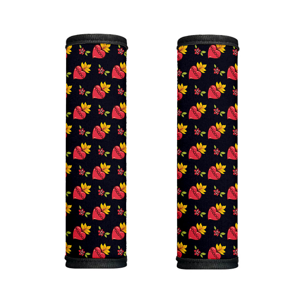 Sacred Heart Pattern Print Handle Covers