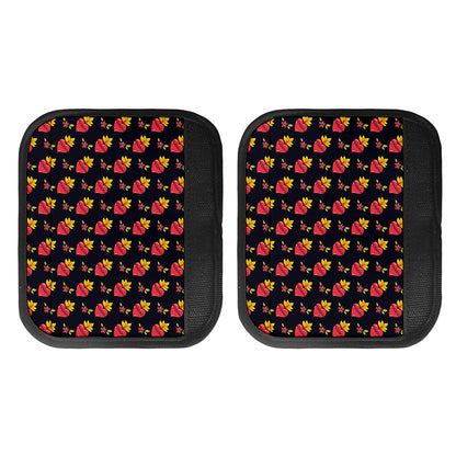 Sacred Heart Pattern Print Handle Covers